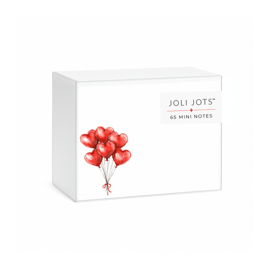 RED HEART BALLOONS MINI NOTES - JOLI JOTS™