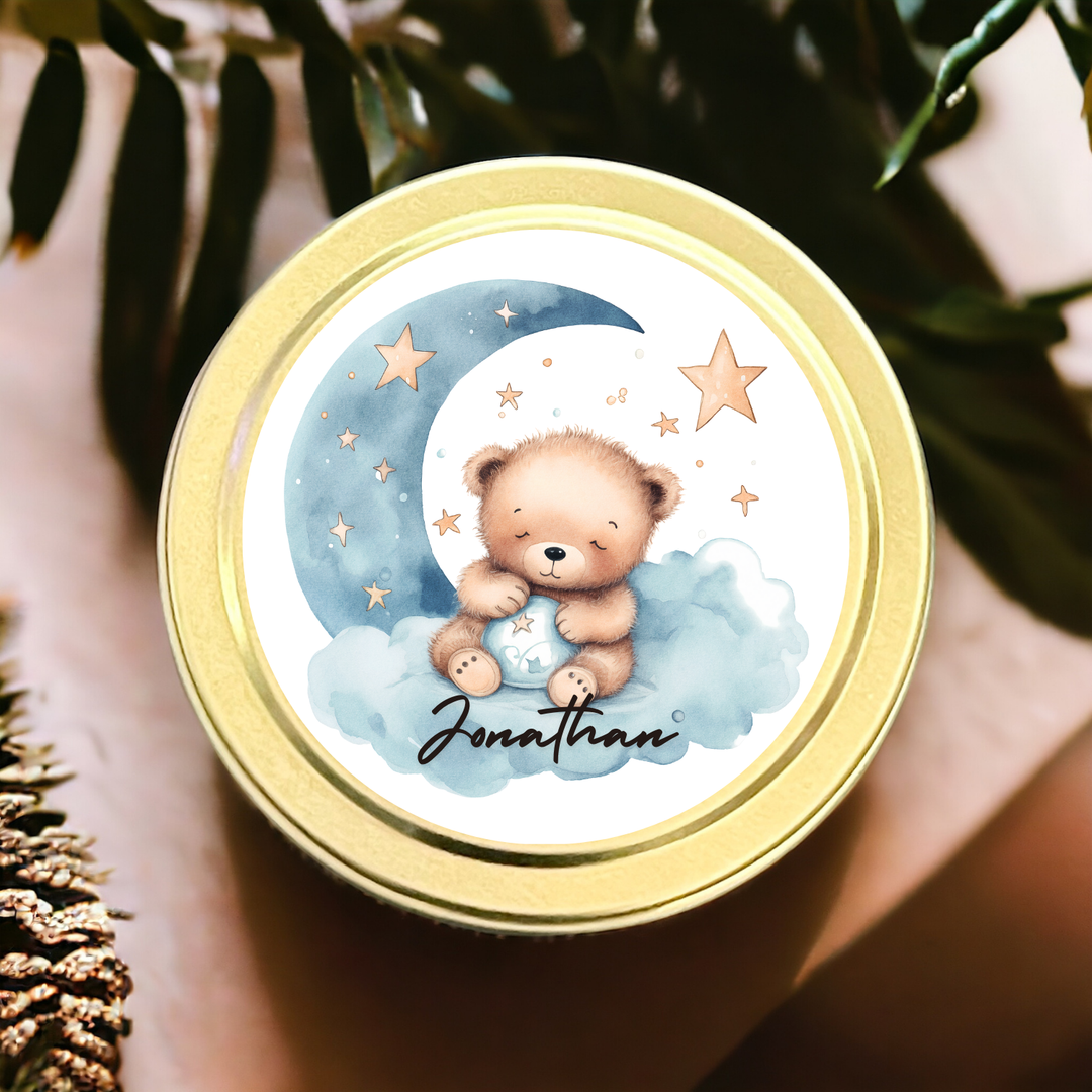 BLUE MOON SLEEPY BEAR CANDLE