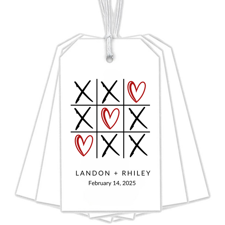 XOXO COUPLES GIFT TAGS