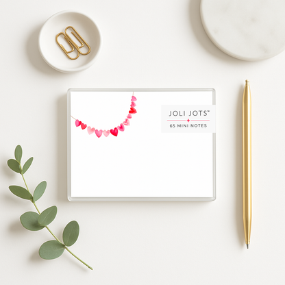 HEART BANNER MINI NOTES - JOLI JOTS™