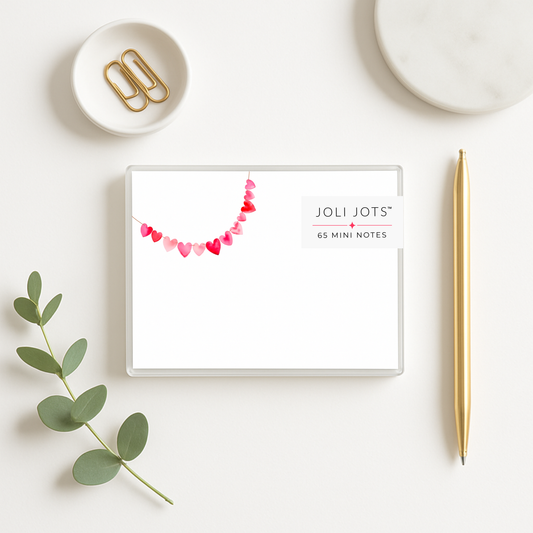 HEART BANNER MINI NOTES - JOLI JOTS™