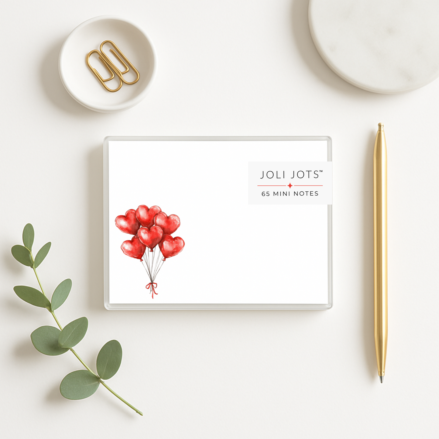 RED HEART BALLOONS MINI NOTES - JOLI JOTS™