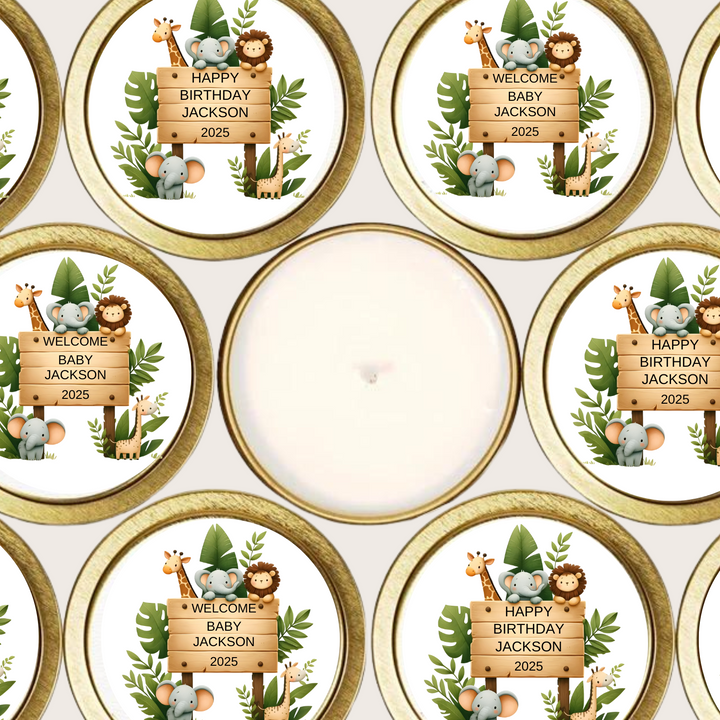 ZOO ANIMALS CANDLE FAVORS